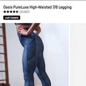 Fabletics Oasis PureLuxe High-Waisted 7/8 Legging
